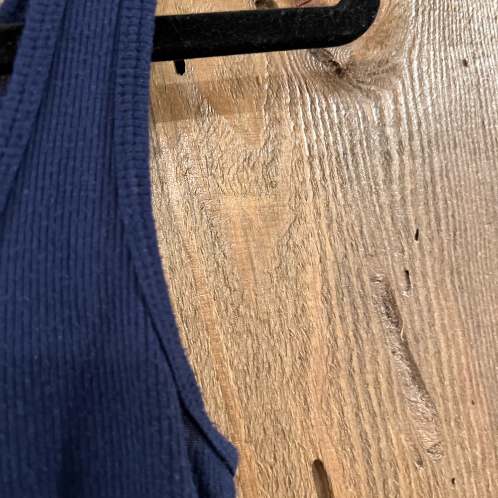 TART Navy Ribbed Tank X-Small - Picture 3 of 5